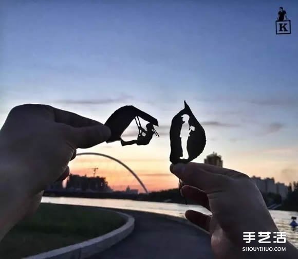 叶子切割画作品图片 精美手工叶切画图片欣赏(图7) 叶子切割画作品图片 精美手工叶切画图片欣赏(图7)