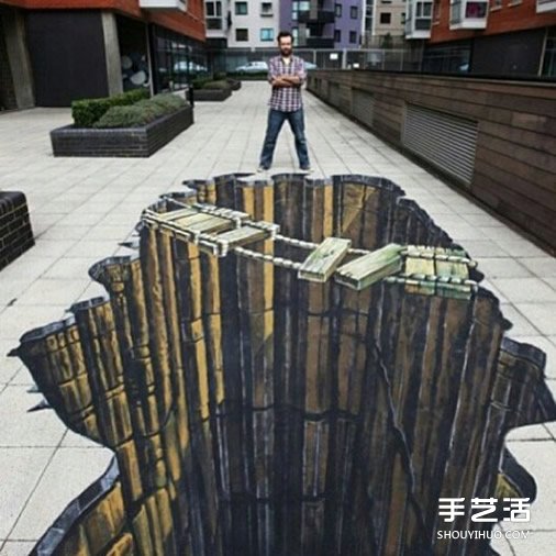 街头3D立体画作品欣赏 3D立体街头涂鸦图片(图4) 街头3D立体画作品欣赏 3D立体街头涂鸦图片(图4)