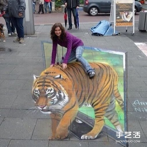 街头3D立体画作品欣赏 3D立体街头涂鸦图片(图6) 街头3D立体画作品欣赏 3D立体街头涂鸦图片(图6)