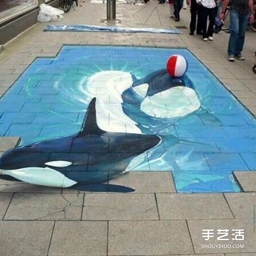 街头3D立体画作品欣赏 3D立体街头涂鸦图片(图7) 街头3D立体画作品欣赏 3D立体街头涂鸦图片(图7)