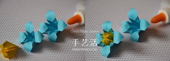 三张纸折八瓣花的折法图解 还能做成立体花球(图3) 三张纸折八瓣花的折法图解 还能做成立体花球(图3)