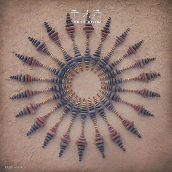 海滩上的拼搭艺术!令人赏心悦目的石头拼画(图5) 海滩上的拼搭艺术!令人赏心悦目的石头拼画(图5)