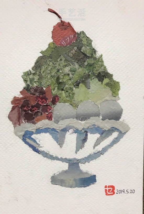 90岁老奶奶手撕报纸做拼贴画!展现平淡幸福(图7) 90岁老奶奶手撕报纸做拼贴画!展现平淡幸福(图7)
