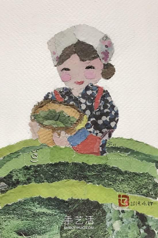 90岁老奶奶手撕报纸做拼贴画!展现平淡幸福(图12) 90岁老奶奶手撕报纸做拼贴画!展现平淡幸福(图12)