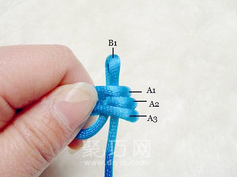 四宝三套的编法教程 怎样编中国结中的宝结(图8)