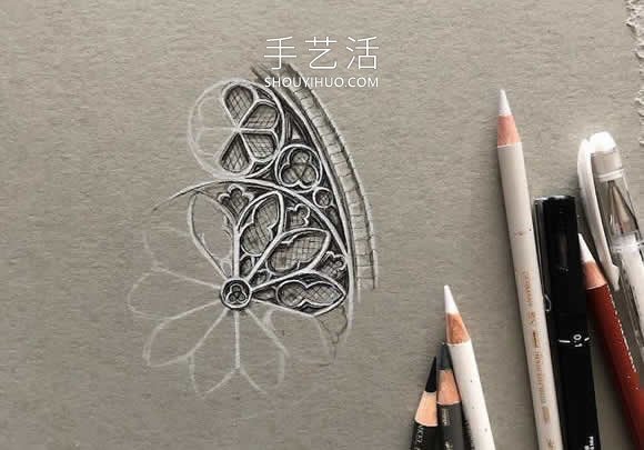 错综复杂的建筑图纸!捕捉哥特式建筑之美(图7) 错综复杂的建筑图纸!捕捉哥特式建筑之美(图7)