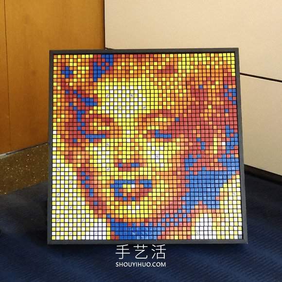 艺术家用数千个魔方DIY巨大的流行文化肖像(图5) 艺术家用数千个魔方DIY巨大的流行文化肖像(图5)