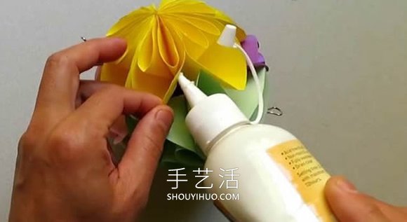 简单星花球的折纸制作方法图解教程(图12) 简单星花球的折纸制作方法图解教程(图12)