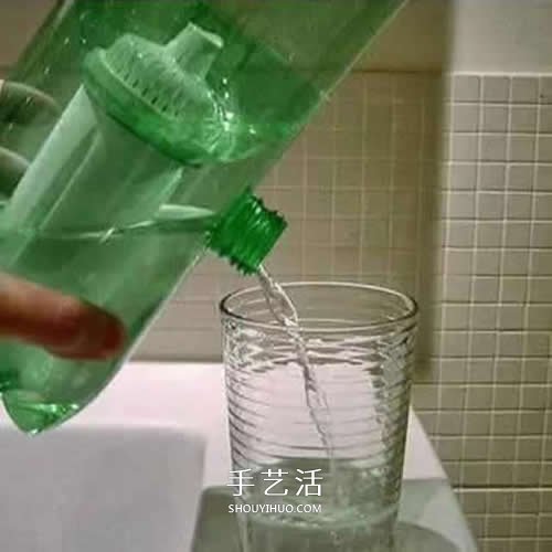 简单雪碧瓶手工制作 自制家庭净水器的方法 - 诺云双维造物网