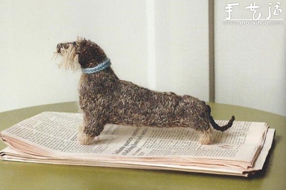 针织的狗狗们，逼真又好玩~(图4)