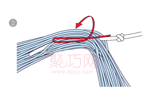 如何做中国结穗子 同心穗的编法图解(图2)