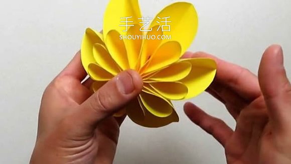 简单星花球的折纸制作方法图解教程(图8) 简单星花球的折纸制作方法图解教程(图8)