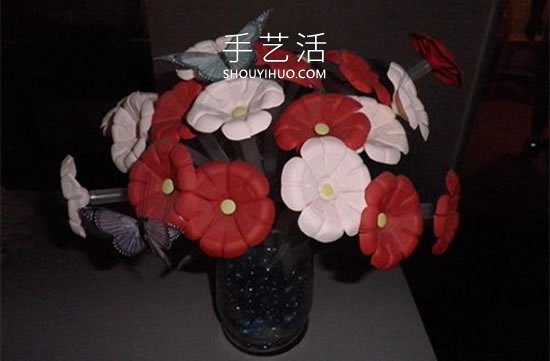 自制矿泉水瓶仿真花的方法图解教程(图11) 自制矿泉水瓶仿真花的方法图解教程(图11)