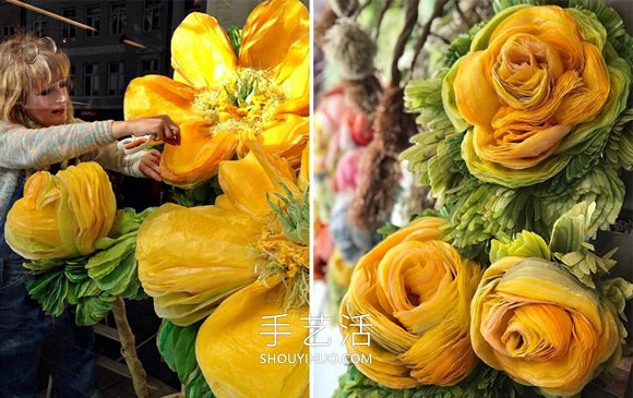 超薄纸张做成巨型花朵!栩栩如生的浪漫世界(图1) 超薄纸张做成巨型花朵!栩栩如生的浪漫世界(图1)