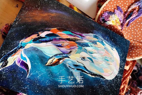 捕捉动物的活力!富有表现力的调色板刀绘画(图6) 捕捉动物的活力!富有表现力的调色板刀绘画(图6)