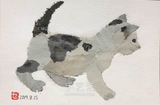 90岁老奶奶手撕报纸做拼贴画!展现平淡幸福(图4) 90岁老奶奶手撕报纸做拼贴画!展现平淡幸福(图4)