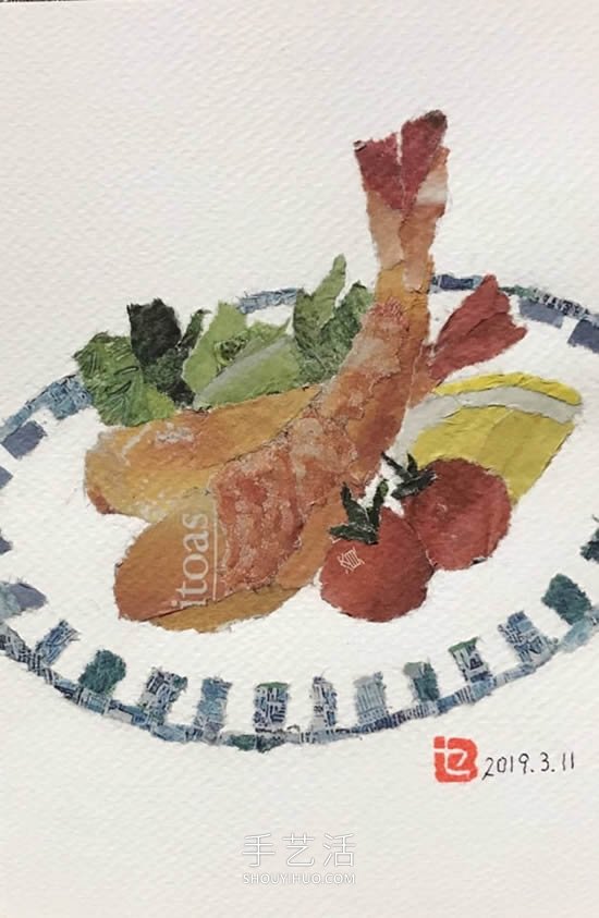 90岁老奶奶手撕报纸做拼贴画!展现平淡幸福(图8) 90岁老奶奶手撕报纸做拼贴画!展现平淡幸福(图8)