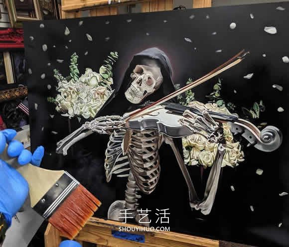 充满活力的彩色人体骨骼画作品欣赏(图4) 充满活力的彩色人体骨骼画作品欣赏(图4)