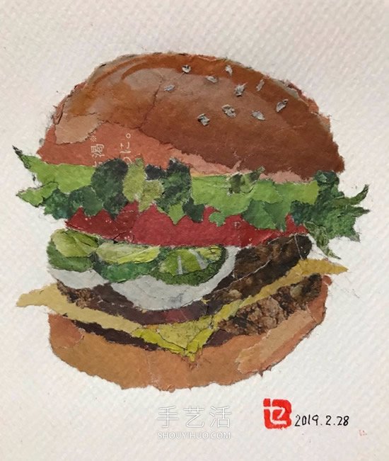 90岁老奶奶手撕报纸做拼贴画!展现平淡幸福(图11) 90岁老奶奶手撕报纸做拼贴画!展现平淡幸福(图11)