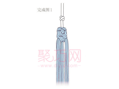 中国结吉祥穗编法图解教程(图7)