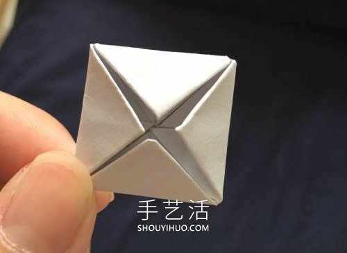 儿童简单折纸四角花的折法图解教程(图3) 儿童简单折纸四角花的折法图解教程(图3)