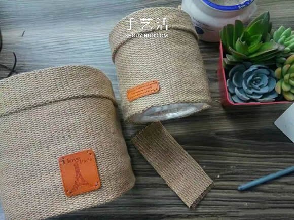 油瓶手工制作田园风花盆套的做法教程(图5) 油瓶手工制作田园风花盆套的做法教程(图5)