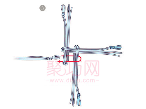 编织中国结吉祥穗起头的2种方法(图3)