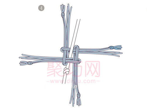 编织中国结吉祥穗起头的2种方法(图4)