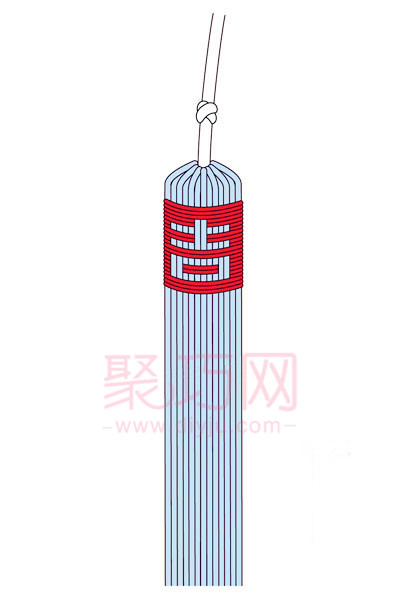 怎么做中国结穗子 管子穗编法图解 - 诺云双维造物网