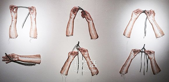 用线创作雕塑装置 彷彿一吹即散的“线画”(图2) 用线创作雕塑装置 彷彿一吹即散的“线画”(图2)