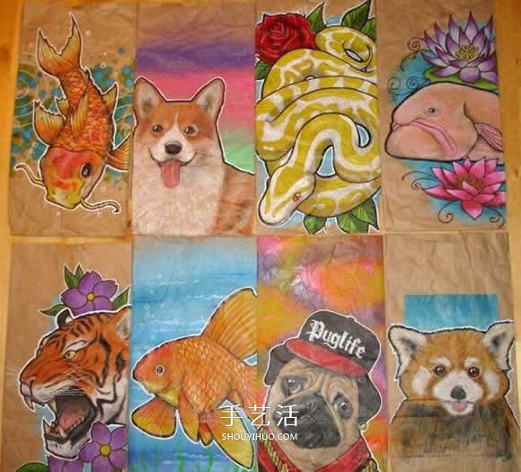 为了帮内向的儿子 爸爸手绘550个爱心午餐袋(图4) 为了帮内向的儿子 爸爸手绘550个爱心午餐袋(图4)