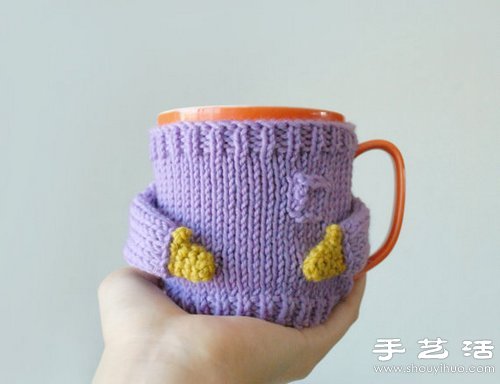超可爱手工针织杯套 让生活变得如此美好(图7) 超可爱手工针织杯套 让生活变得如此美好(图7)