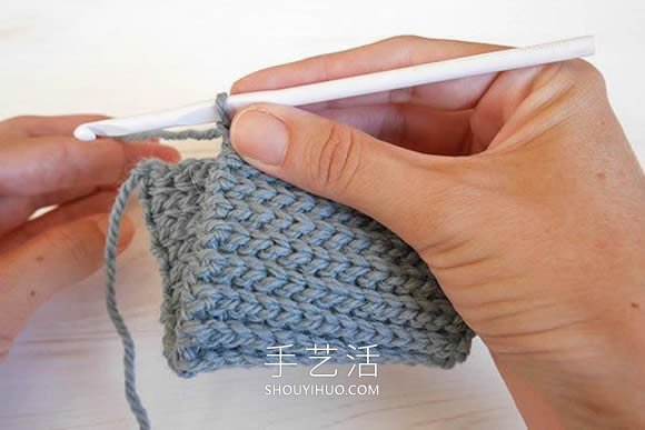 手工编织南瓜针法教程(图2) 手工编织南瓜针法教程(图2)