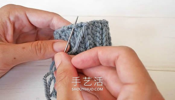 手工编织南瓜针法教程(图5) 手工编织南瓜针法教程(图5)