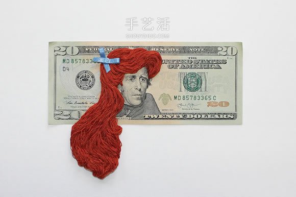 林肯的包包头?给钞票上的人物编织创意长发(图3) 林肯的包包头?给钞票上的人物编织创意长发(图3)