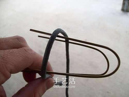 球体刀坠用伞绳编织图 圆球伞绳刀坠的编法(图5) 球体刀坠用伞绳编织图 圆球伞绳刀坠的编法(图5)