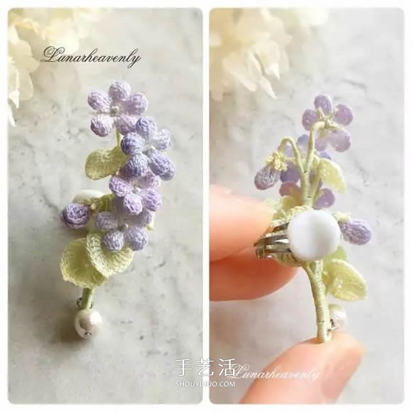 美得不像话!袖珍钩针花朵饰品作品图片欣赏(图6) 美得不像话!袖珍钩针花朵饰品作品图片欣赏(图6)