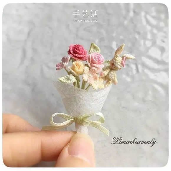 美得不像话!袖珍钩针花朵饰品作品图片欣赏(图16) 美得不像话!袖珍钩针花朵饰品作品图片欣赏(图16)