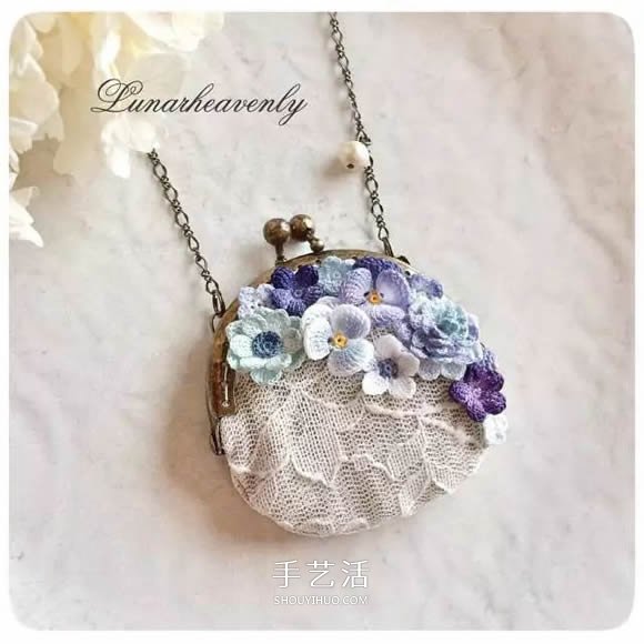 美得不像话!袖珍钩针花朵饰品作品图片欣赏(图14) 美得不像话!袖珍钩针花朵饰品作品图片欣赏(图14)