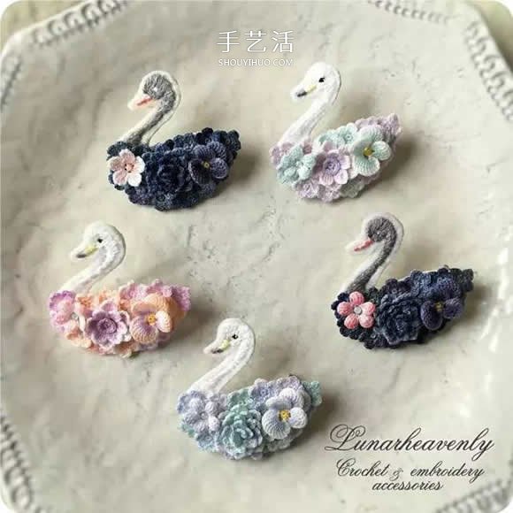 美得不像话!袖珍钩针花朵饰品作品图片欣赏(图25) 美得不像话!袖珍钩针花朵饰品作品图片欣赏(图25)