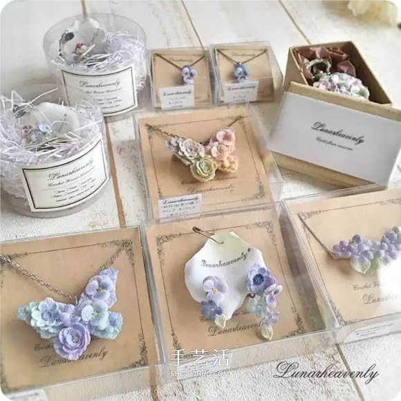 美得不像话!袖珍钩针花朵饰品作品图片欣赏(图27) 美得不像话!袖珍钩针花朵饰品作品图片欣赏(图27)
