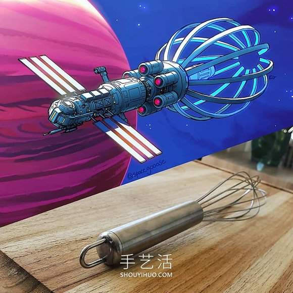 日常家用物品重构!壮观的太空飞船图纸设计(图2) 日常家用物品重构!壮观的太空飞船图纸设计(图2)