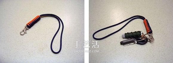 手工刀坠绳编法图解 伞绳刀坠的编法教程 - 诺云双维造物网
