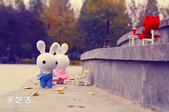治愈系钩针作品图片 可爱小动物们的生活点滴(图1) 治愈系钩针作品图片 可爱小动物们的生活点滴(图1)