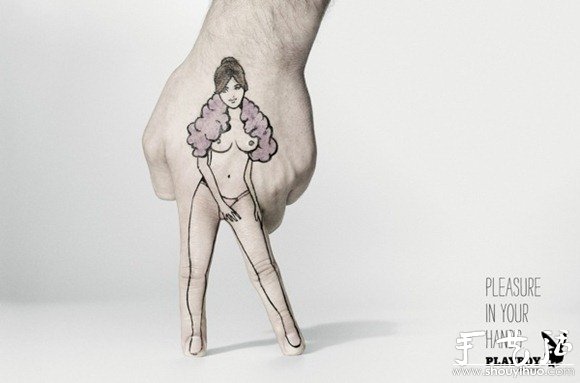 Playboy广告：手指性感女神(图5)
