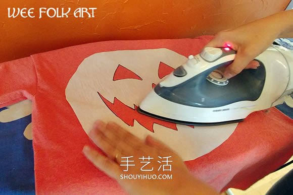 自制万圣节南瓜灯T恤的方法图解教程(图2) 自制万圣节南瓜灯T恤的方法图解教程(图2)