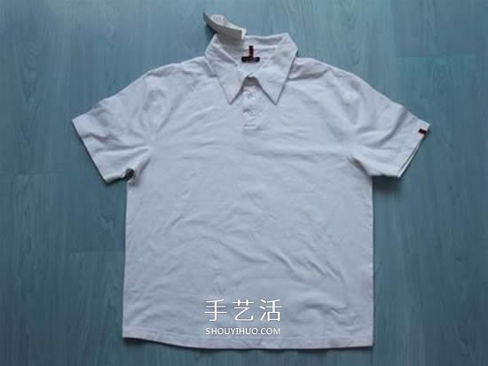 旧衣改造:男款T恤改造儿童坎肩背心套装(图2) 旧衣改造:男款T恤改造儿童坎肩背心套装(图2)