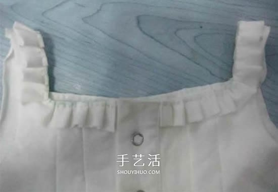 旧衣改造:男款T恤改造儿童坎肩背心套装(图7) 旧衣改造:男款T恤改造儿童坎肩背心套装(图7)