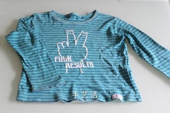 宝宝旧T恤的改造方法 让衣服赶上孩子的成长(图2) 宝宝旧T恤的改造方法 让衣服赶上孩子的成长(图2)