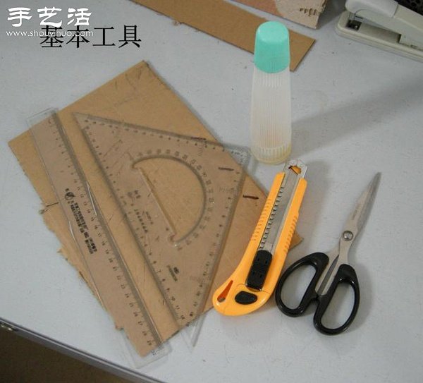 硬纸板废物利用DIY精致收纳柜(图1) 硬纸板废物利用DIY精致收纳柜(图1)